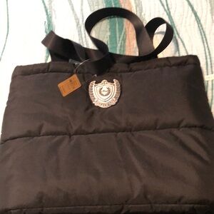 Victoria’s Secret black quilted tote bag nwts